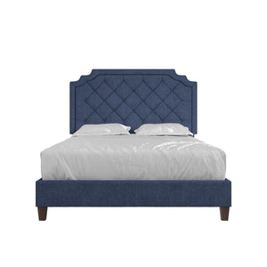 Novogratz Eloise Upholstered  Bed - Navy - Queen