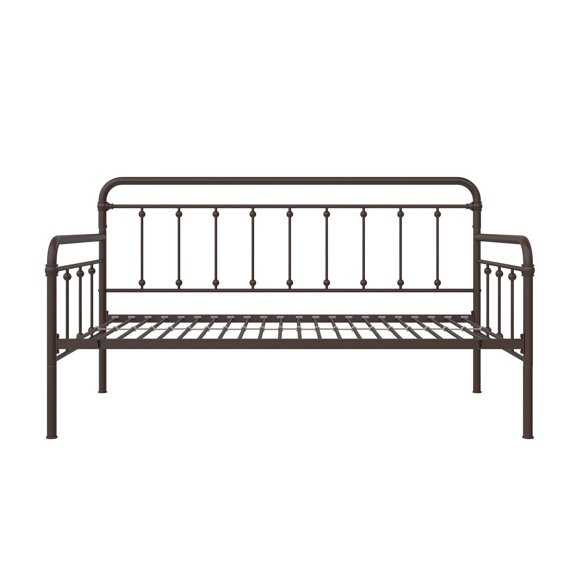 DHP Locky Metal Daybed with Pop Up Trundle - Bronze - Twin-Over-Twin