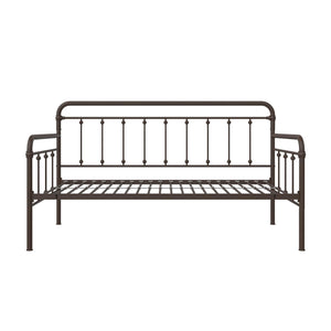 DHP Locky Metal Daybed with Pop Up Trundle - Bronze - Twin-Over-Twin