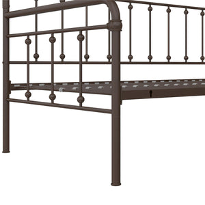 DHP Locky Metal Daybed with Pop Up Trundle - Bronze - Twin-Over-Twin