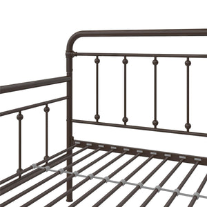 DHP Locky Metal Daybed with Pop Up Trundle - Bronze - Twin-Over-Twin