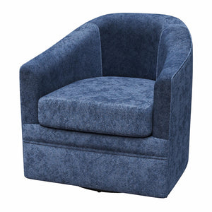 DHP Remily Swivel Accent Chair - Navy - 1-Seater