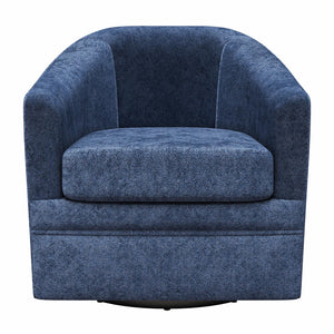 DHP Remily Swivel Accent Chair - Navy - 1-Seater