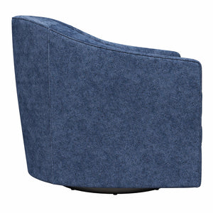 DHP Remily Swivel Accent Chair - Navy - 1-Seater