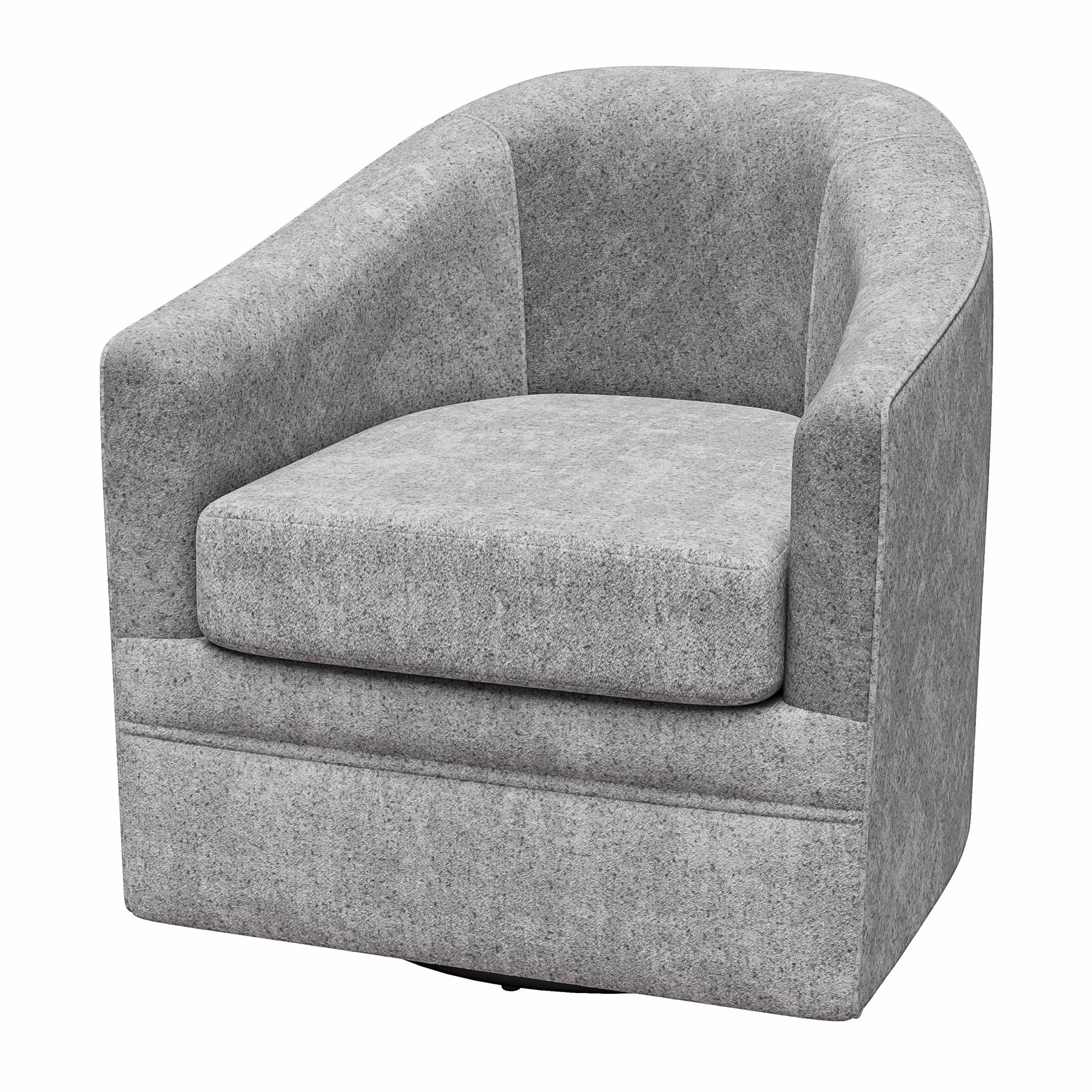 DHP Remily Swivel Accent Chair - Gray - 1-Seater