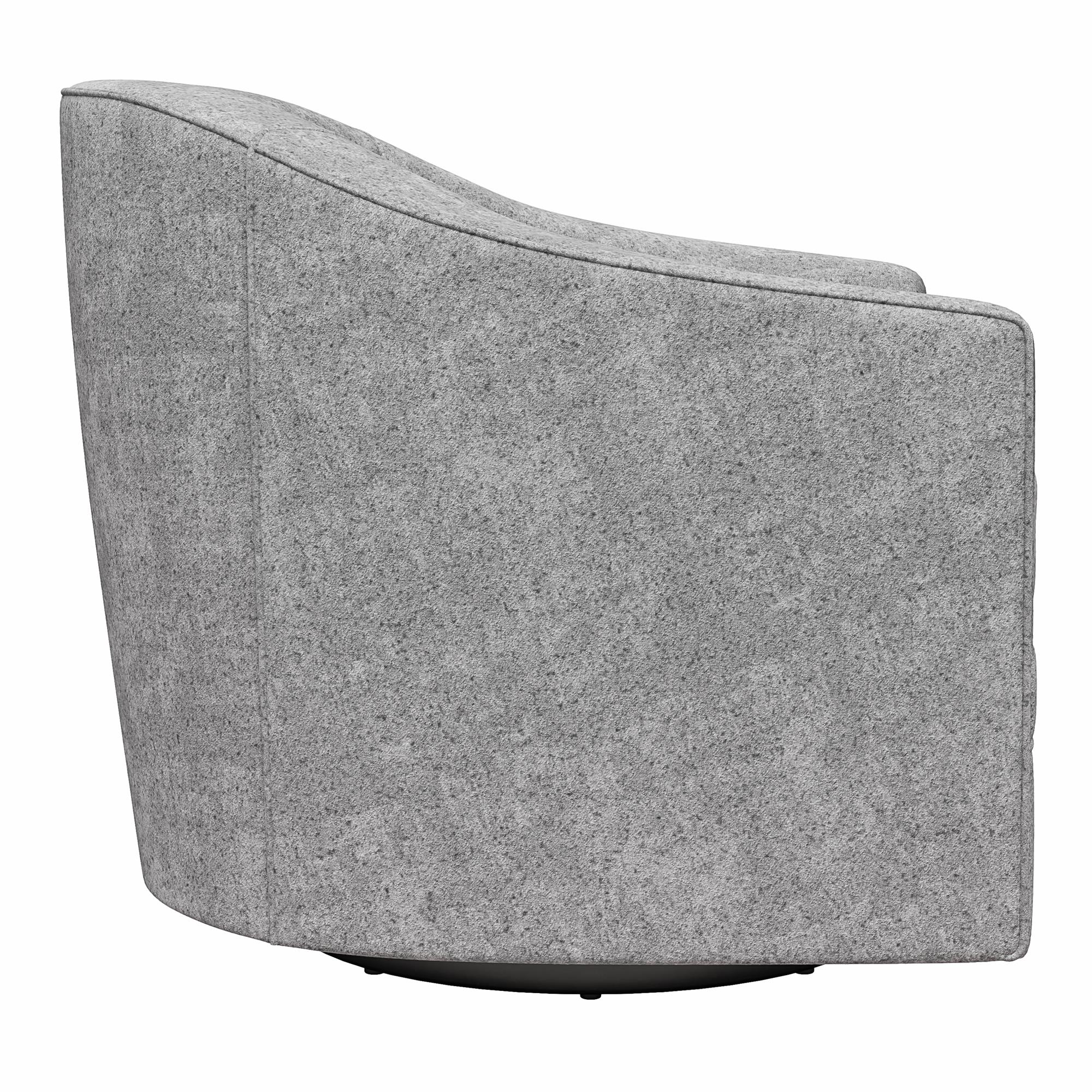 DHP Remily Swivel Accent Chair - Gray - 1-Seater
