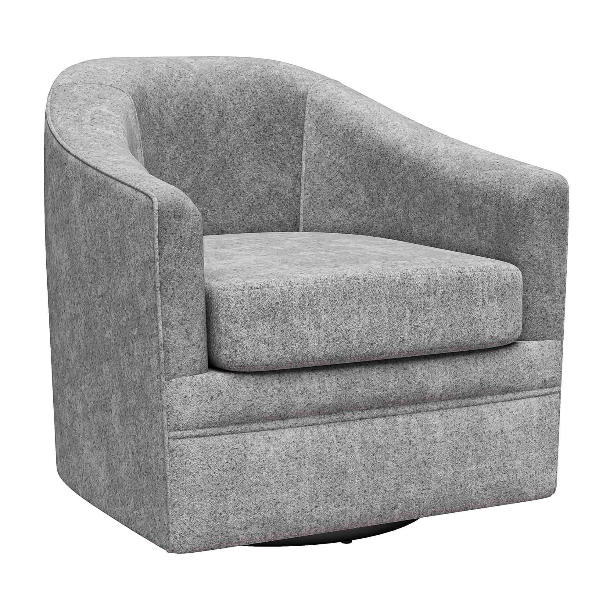 DHP Remily Swivel Accent Chair - Gray - 1-Seater