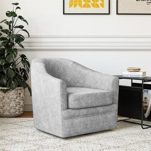 DHP Remily Swivel Accent Chair - Gray - 1-Seater
