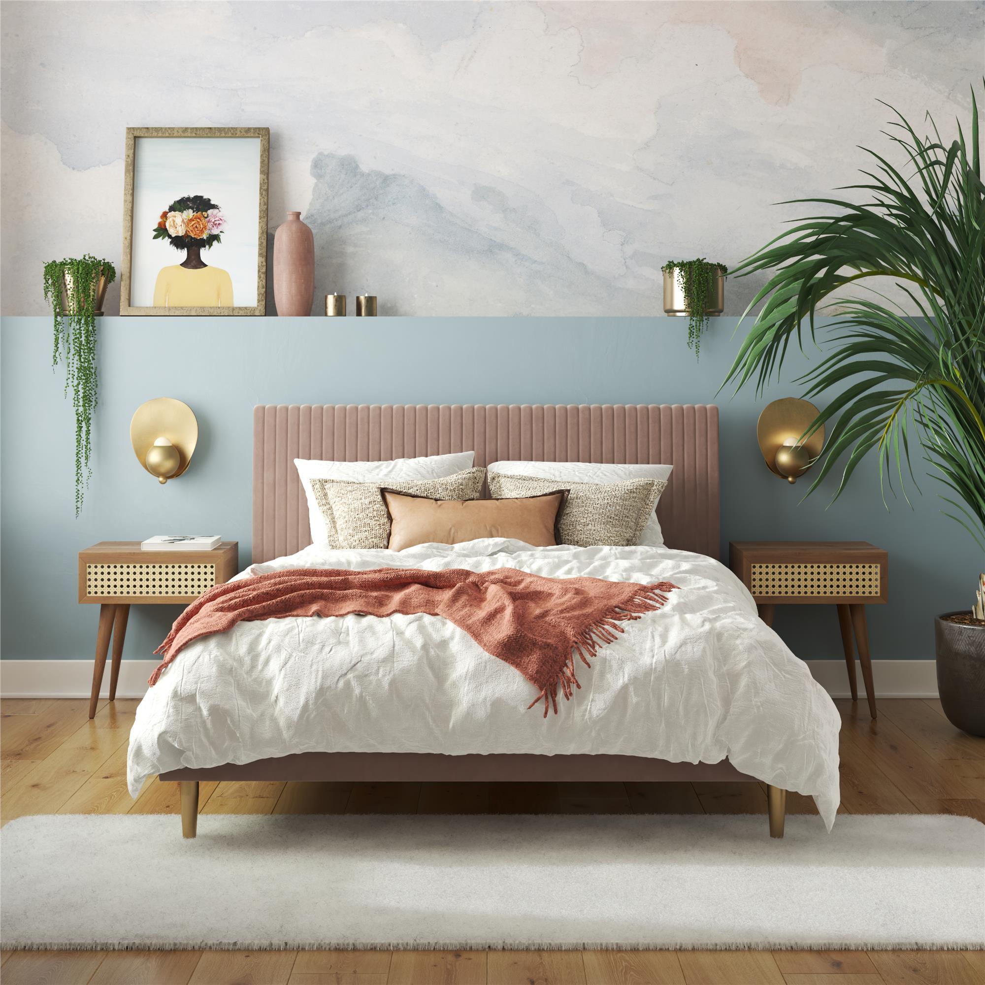Mr. Kate Daphne Upholstered Bed - Blush - Full