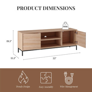 Ren Home Jarrel TV Board - Natural