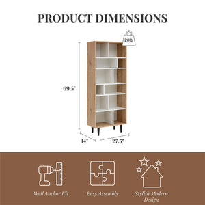 Ren Home Rakel Bookcase - Light Oak