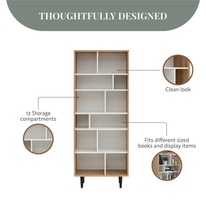 Ren Home Rakel Bookcase - Light Oak
