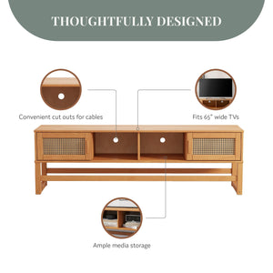Ren Home Talo Media Console TV Stand - Natural