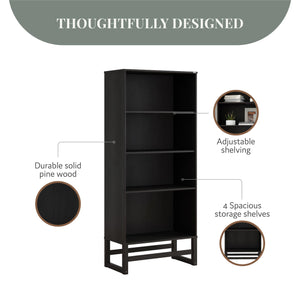 Ren Home Talo 4 Shelf Bookcase - Espresso