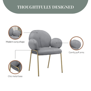 Ren Home Sanna Dining Chair, Set of 2 - Gray - Set of 2