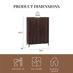 Ren Home Jarrel Highboard - Walnut