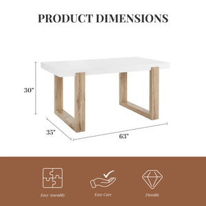Ren Home Arvid Dining Table - White