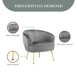 Ren Home Kara Accent Chair - Gray
