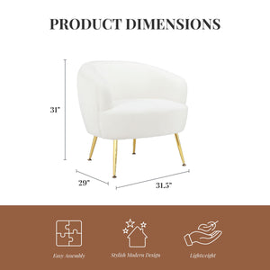 Ren Home Kara Accent Chair - White