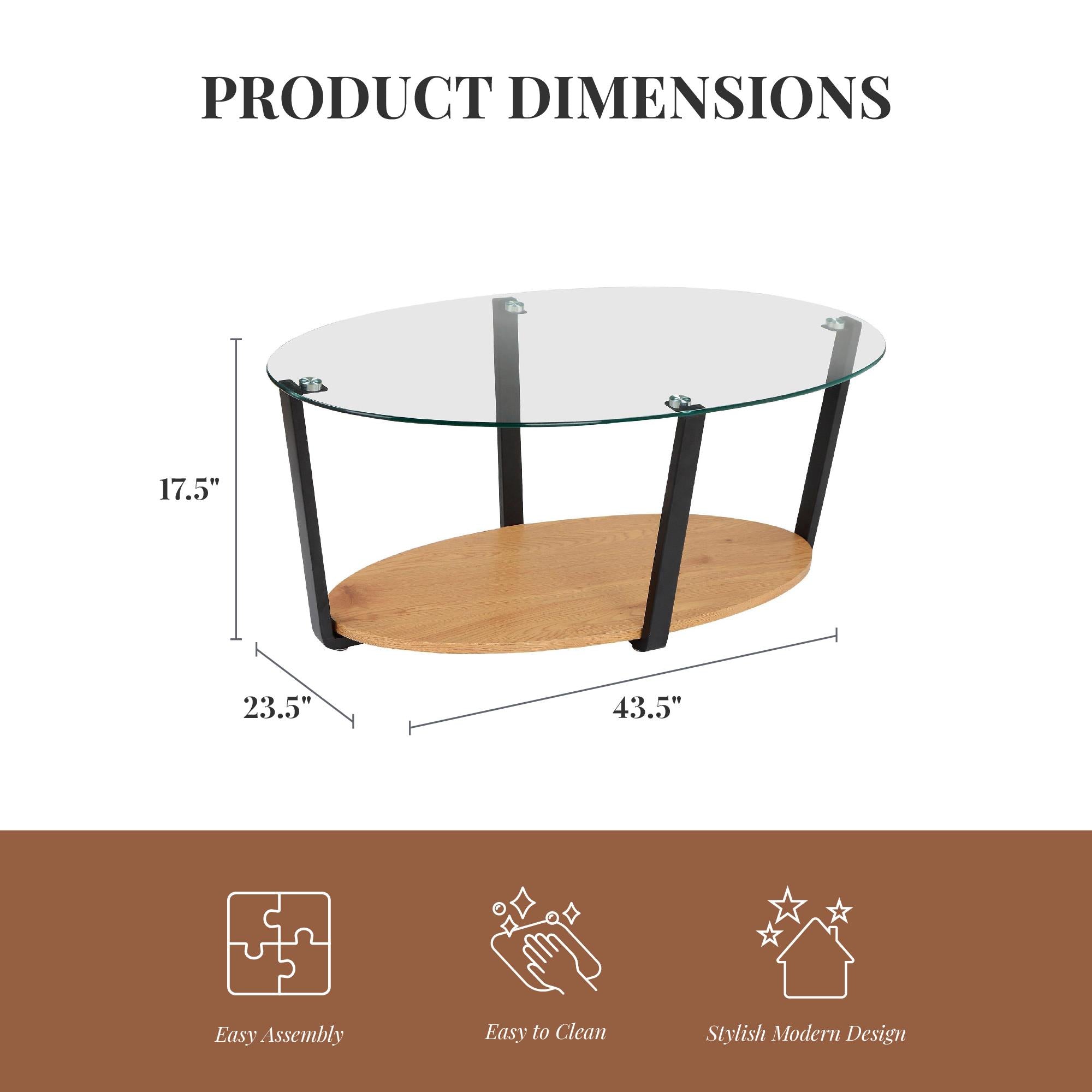 Ren Home Nessa Coffee Table - Natural Oak