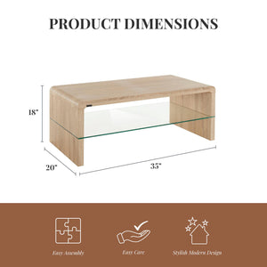 Ren Home Maja Coffee Table - Natural Oak