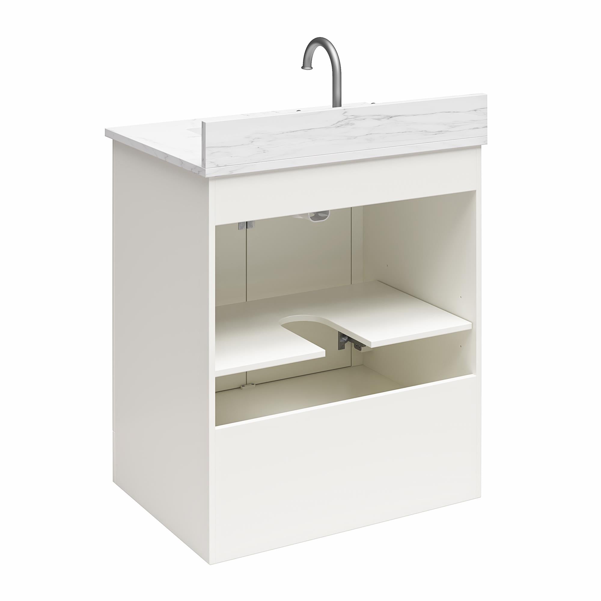 RealRooms Hannson 30" Bathroom Vanity with Sink - White - 30"