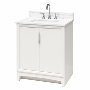 RealRooms Hannson 30" Bathroom Vanity with Sink - White - 30"