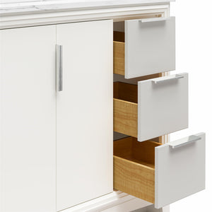 RealRooms Hannson 36" Bathroom Vanity with Sink - White - 36"