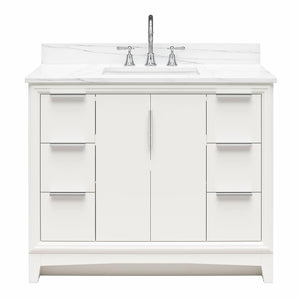 RealRooms Hannson 42" Bathroom Vanity with Sink - White - 42"