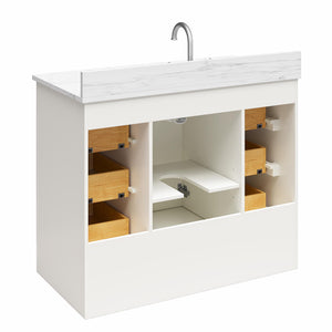 RealRooms Hannson 42" Bathroom Vanity with Sink - White - 42"