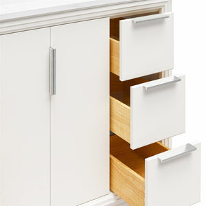 RealRooms Hannson 42" Bathroom Vanity with Sink - White - 42"