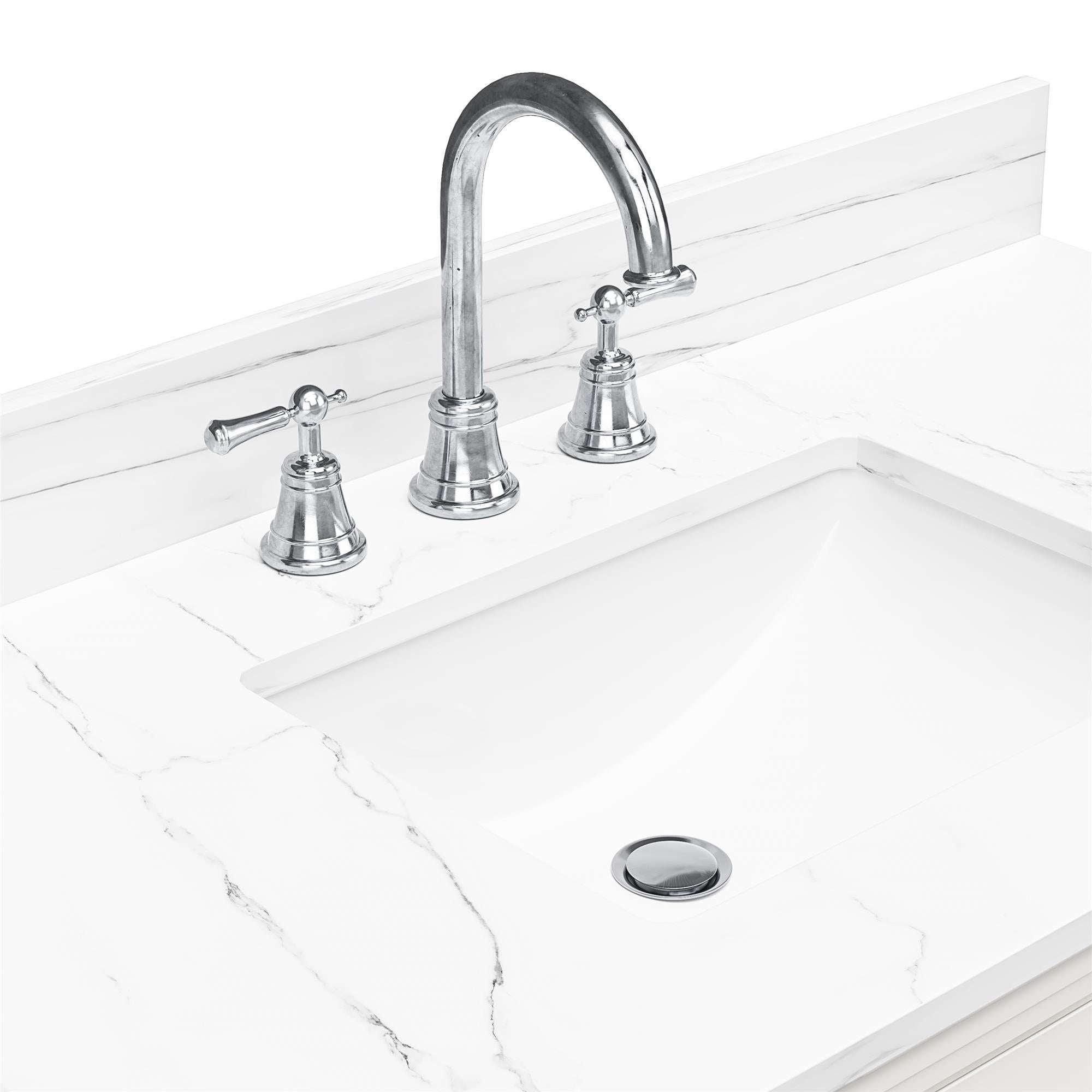 RealRooms Hannson 42" Bathroom Vanity with Sink - White - 42"