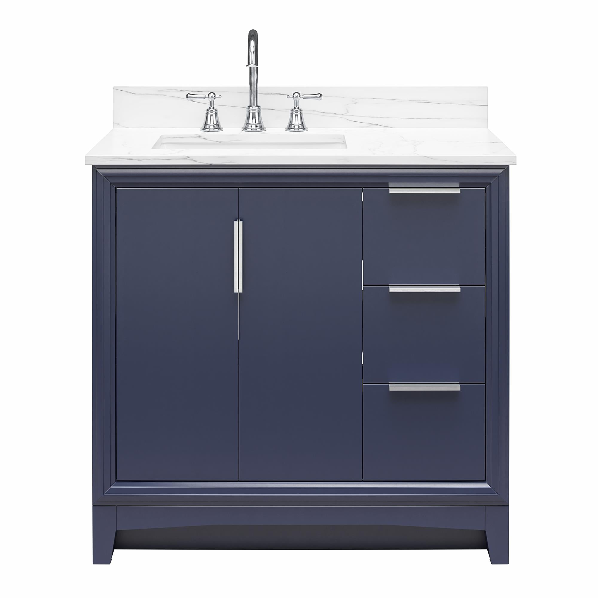 RealRooms Hannson 36" Bathroom Vanity with Sink - French Blue - 36"