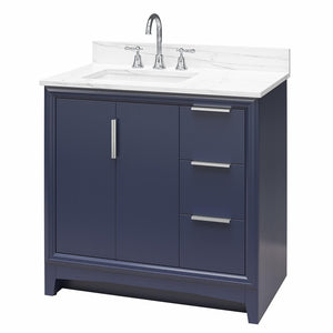 RealRooms Hannson 36" Bathroom Vanity with Sink - French Blue - 36"