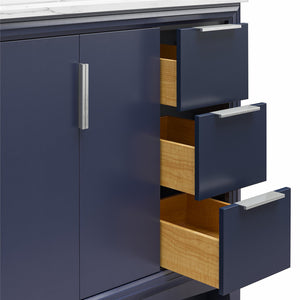 RealRooms Hannson 36" Bathroom Vanity with Sink - French Blue - 36"