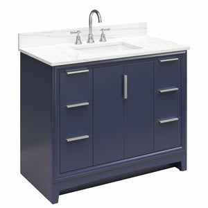 RealRooms Hannson 42" Bathroom Vanity with Sink - French Blue - 42"