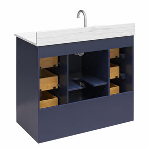 RealRooms Hannson 42" Bathroom Vanity with Sink - French Blue - 42"