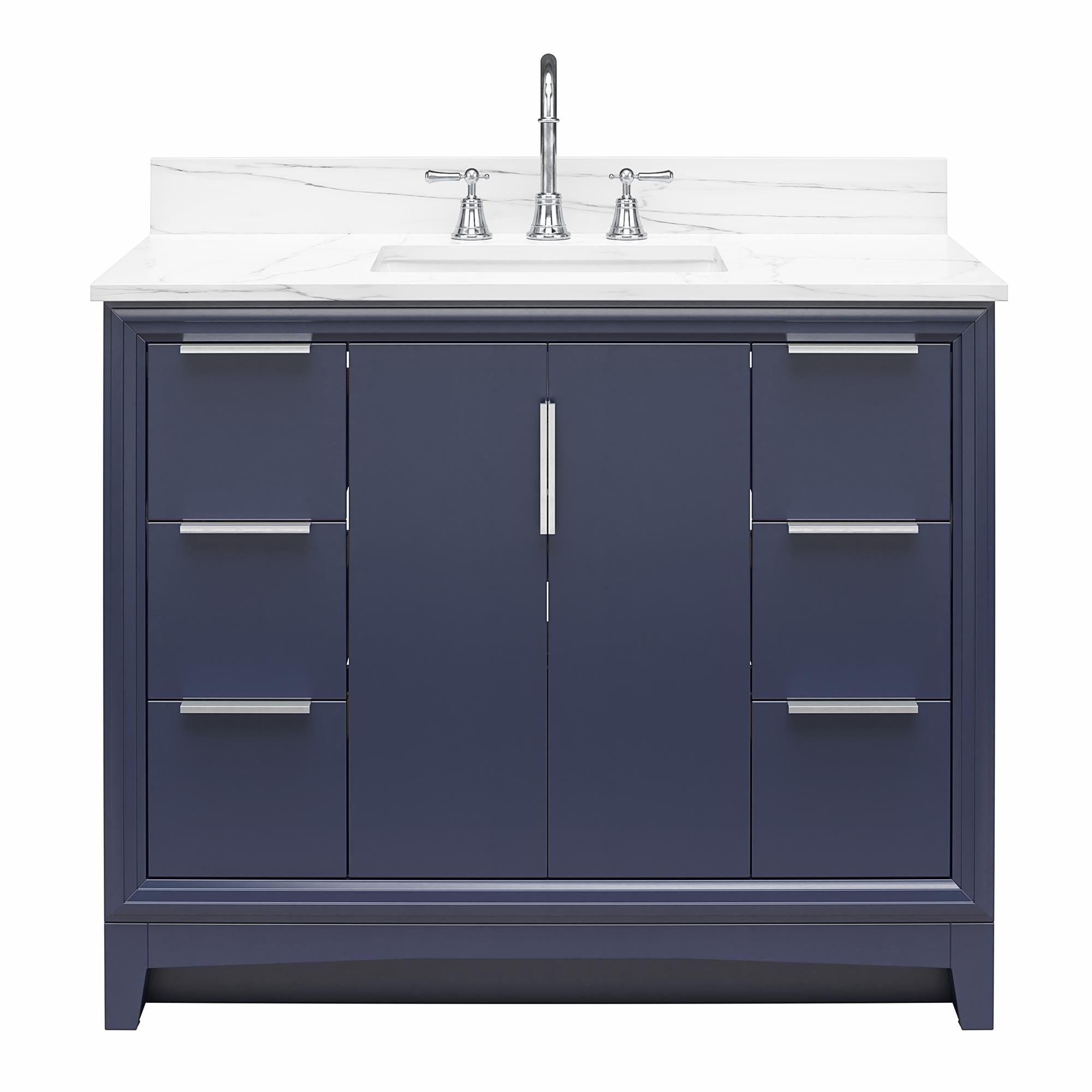 RealRooms Hannson 42" Bathroom Vanity with Sink - French Blue - 42"