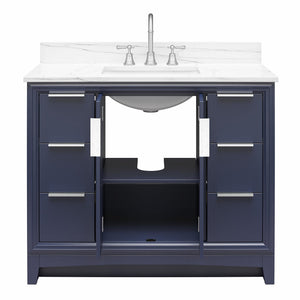 RealRooms Hannson 42" Bathroom Vanity with Sink - French Blue - 42"
