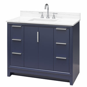 RealRooms Hannson 42" Bathroom Vanity with Sink - French Blue - 42"