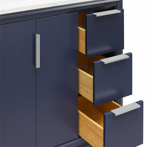 RealRooms Hannson 42" Bathroom Vanity with Sink - French Blue - 42"