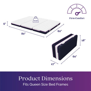 Signature Sleep Paramount Tri-Fold Cabinet Bed - Black Oak - Queen