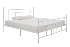 DHP Manila Metal Bed Frame - White - King