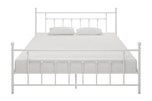DHP Manila Metal Bed Frame - White - King