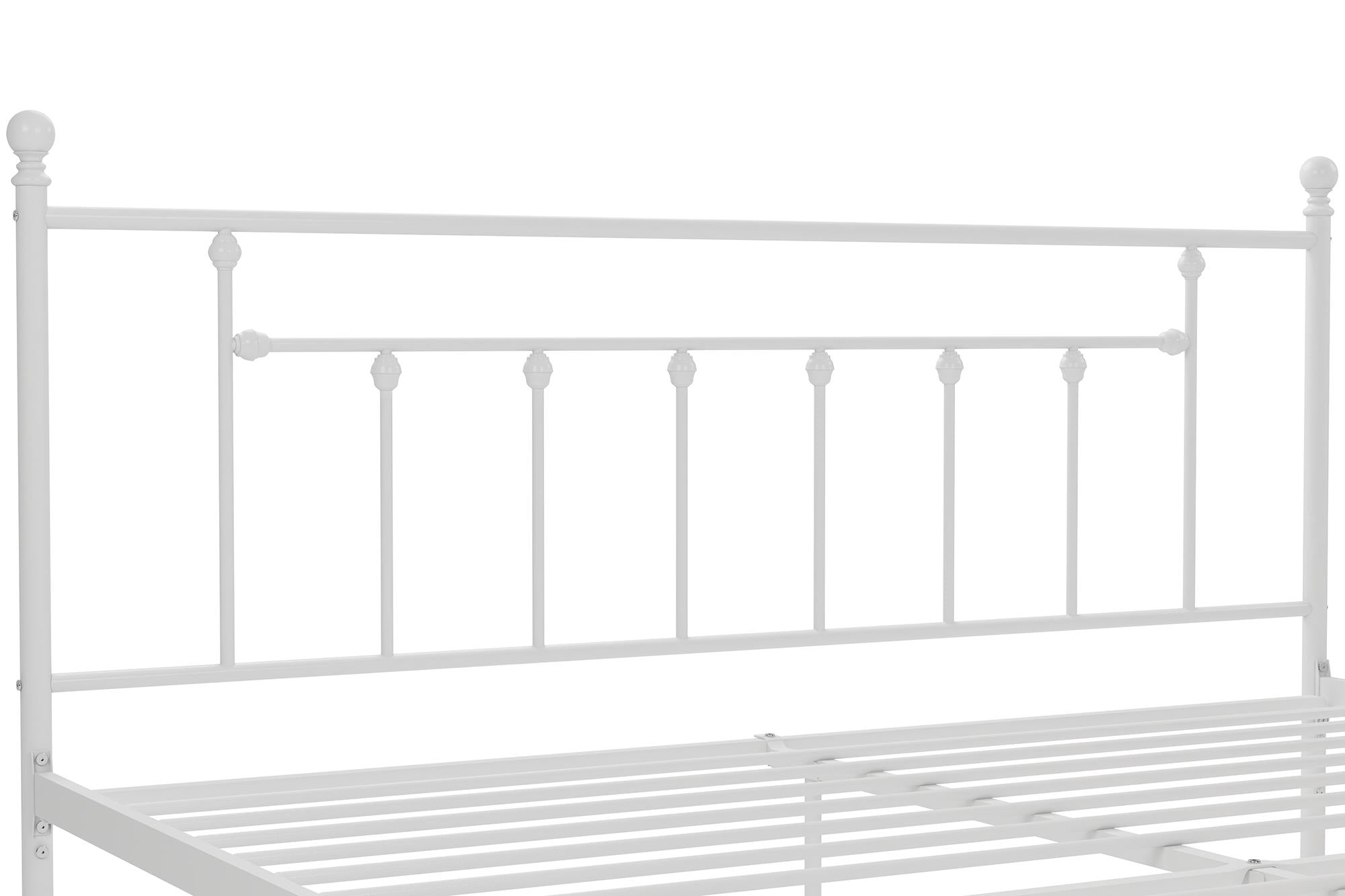 DHP Manila Metal Bed Frame - White - King