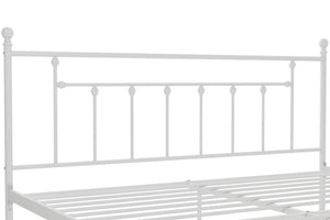 DHP Manila Metal Bed Frame - White - King
