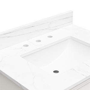 RealRooms Hannson 30" Bathroom Vanity with Sink - White - 30"