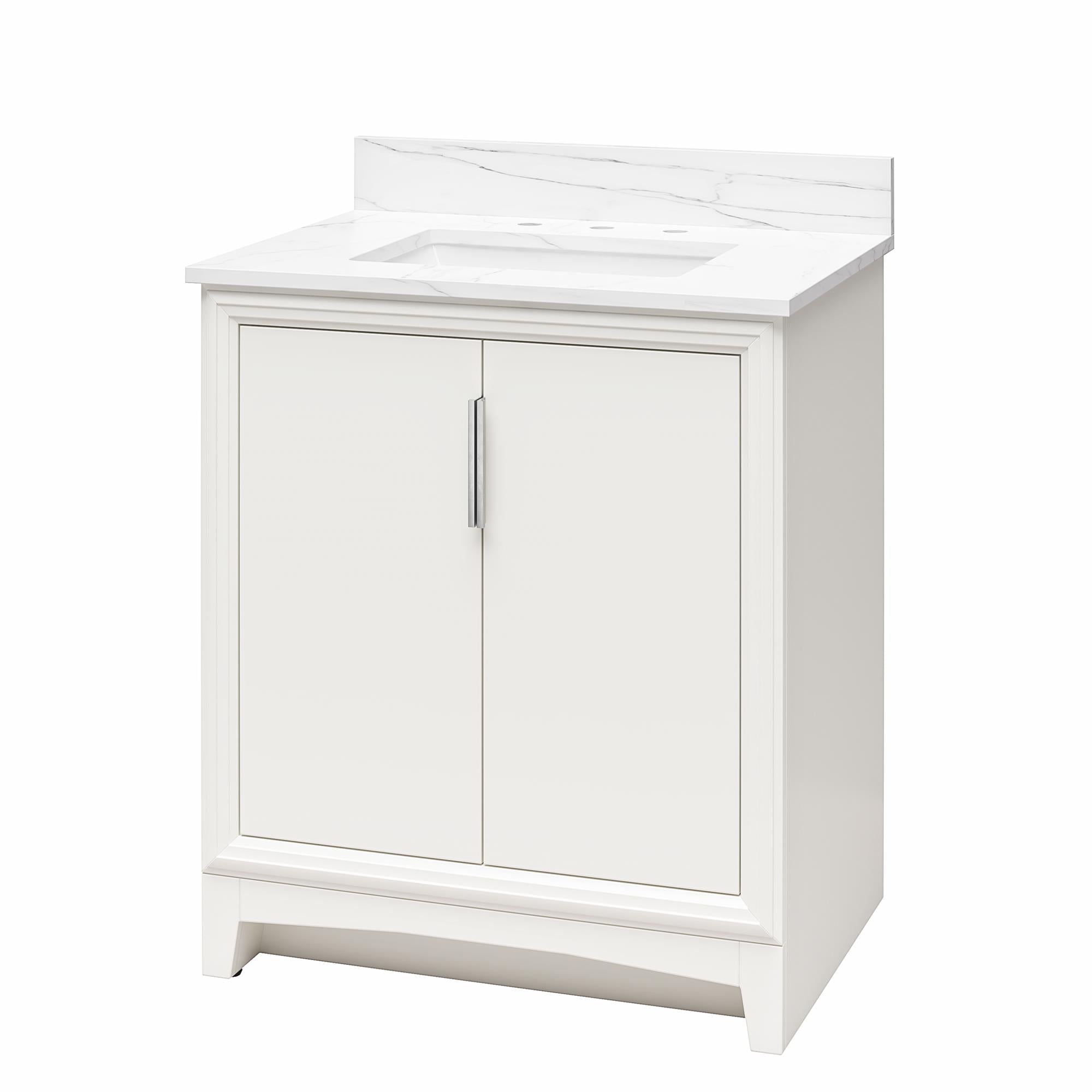 RealRooms Hannson 30" Bathroom Vanity with Sink - White - 30"