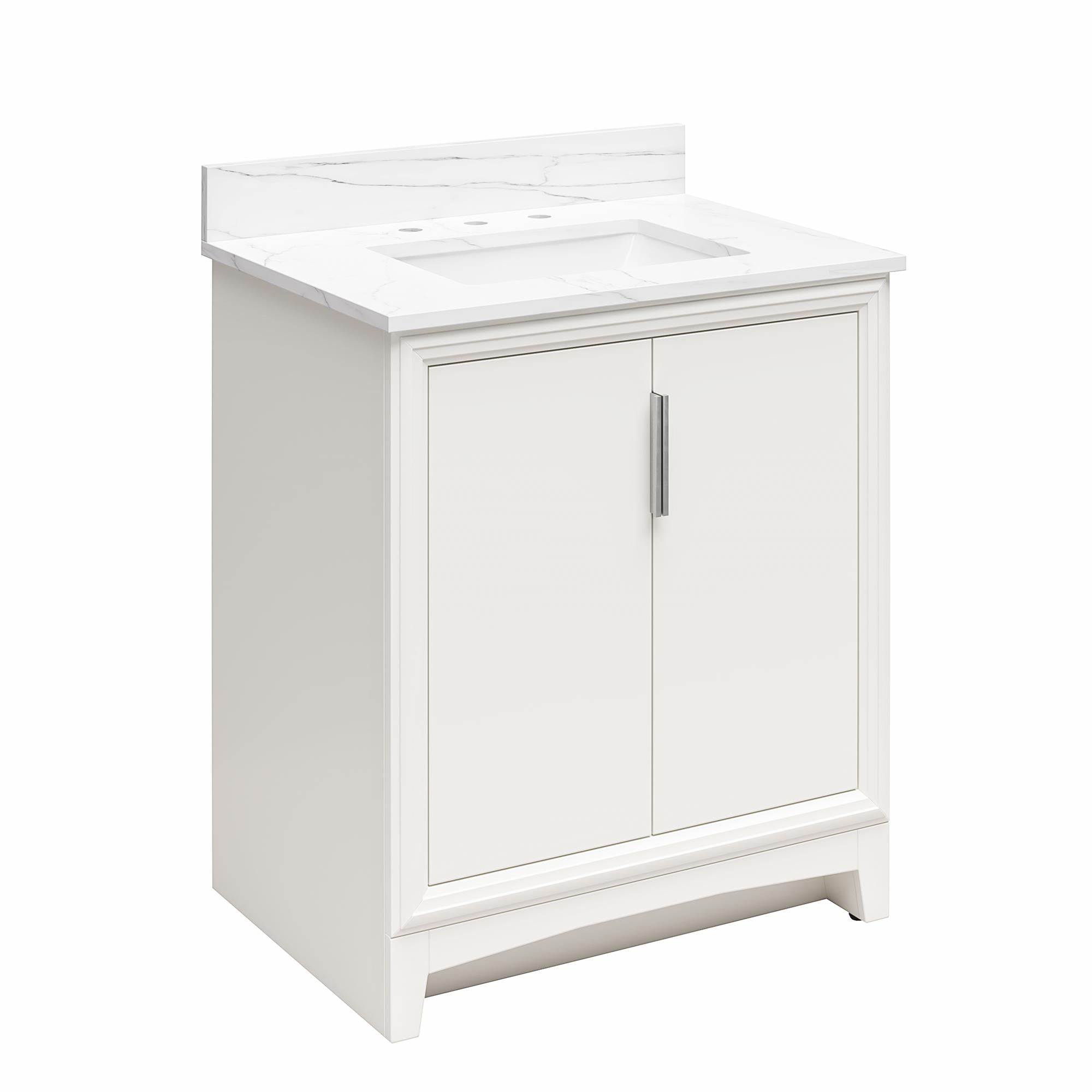 RealRooms Hannson 30" Bathroom Vanity with Sink - White - 30"