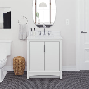 RealRooms Hannson 30" Bathroom Vanity with Sink - White - 30"